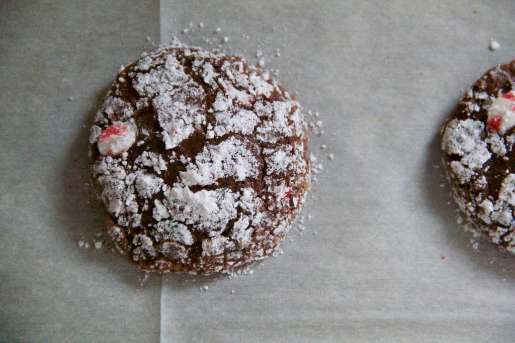 Chocolate Candy Cane Crackles » Dunk & Crumble